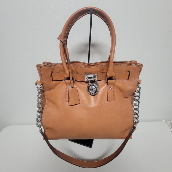 Michael Kors Hamilton Large Leather  Tote Bag Shoulder Bag. - Picture 1 of 16
